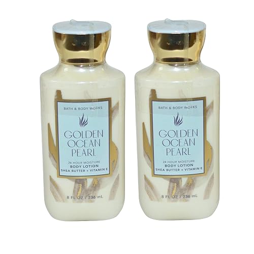Bath & Body Works Body Lotion Pack of 2, 8oz Each (Golden Ocean Pearl)