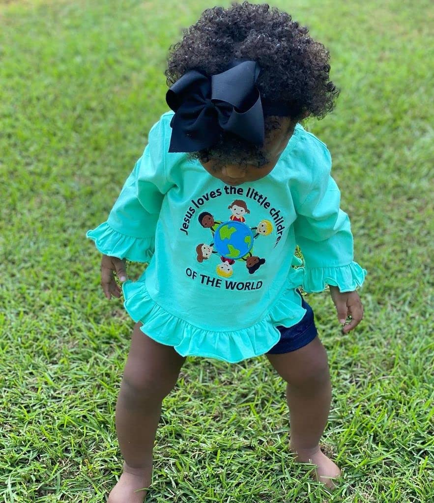 Wee Ones Girls' Plain Wrap Classic Grosgrain Hair Bows on a WeeStay No-Slip Hair Clip, Handmade, King, Pearl Pink