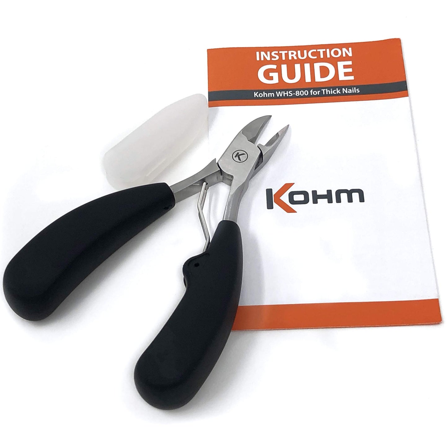 Kohm Toenail Clippers | Extra-Wide Blade & Non-Slip Grip for Thick, Ingrown & Fungal Nails | Heavy Duty Nail Cutter for Seniors, Men, Women & Pets