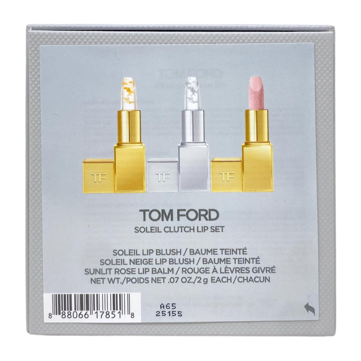 Tom Ford Soleil Clutch Lip Set - Sunlit Rose Lip Balm, Soleil Neige & Soleil Lip Blush - 0.07 oz / 2 g Each