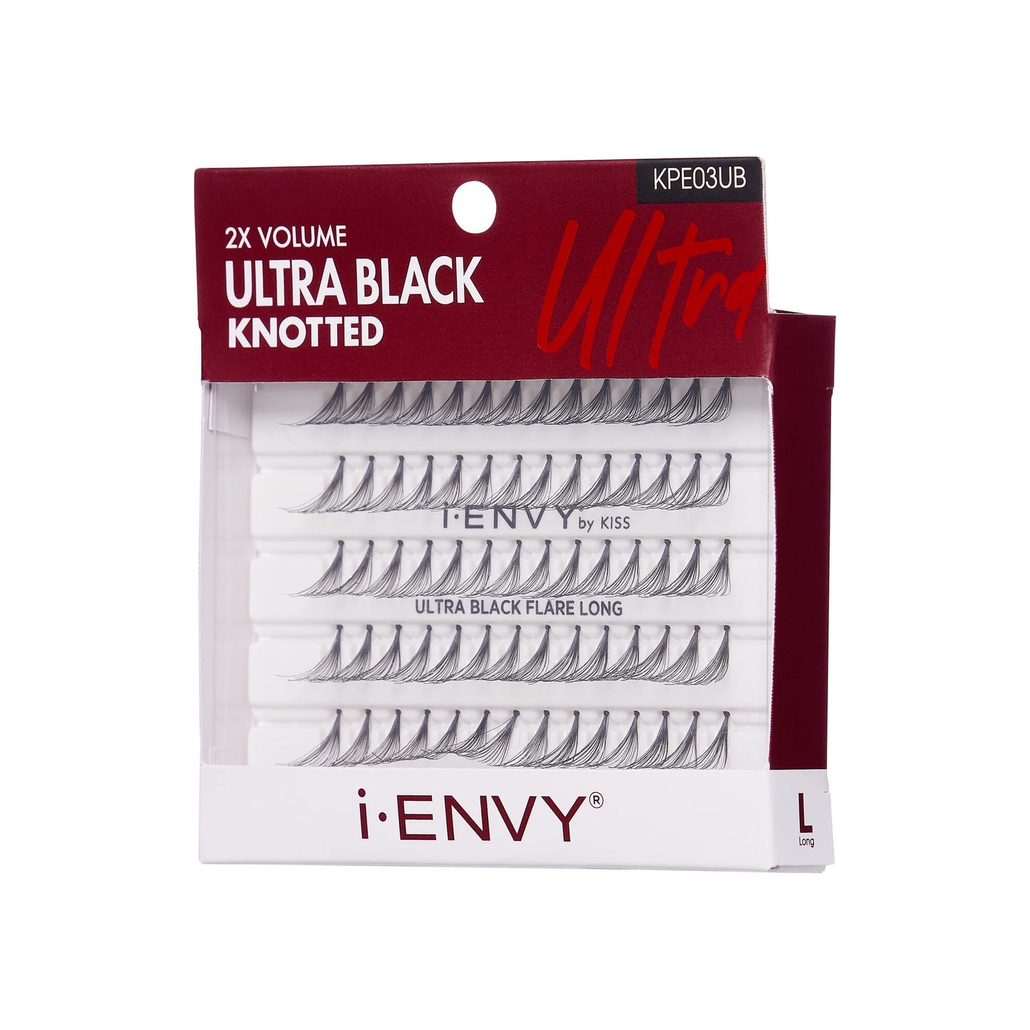 iEnvy KISS Ultra Black Individual Lashes Ultimate Volume 70 Individual Long Lashes False Lashes