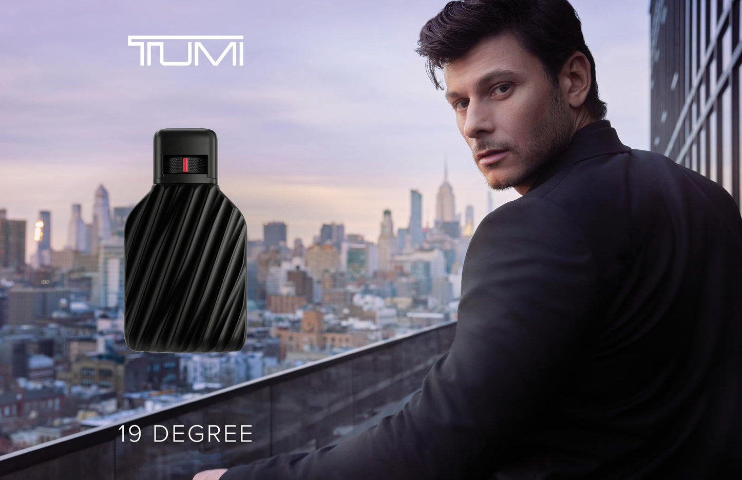 TUMI 19 Degree - Liquid Perfume Fragrance for Men - Bold & Woody Cologne with Leather & Amber Fragrance Notes - 3.4 Fl Oz