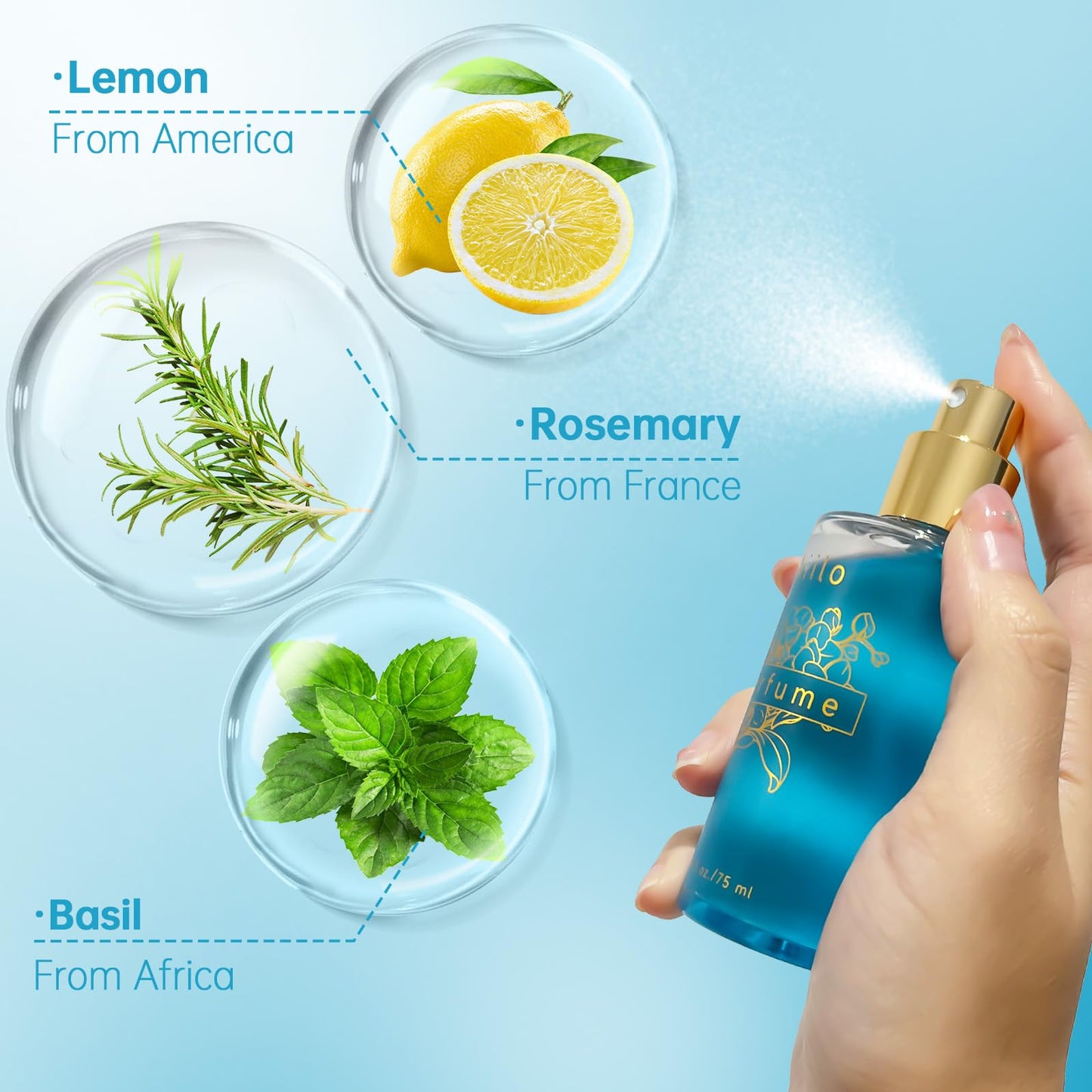 Aiilo Hair Perfume for Women, Long Lasting Hair Fragrance Mist, Hair Perfume Spray for Hair, Body & Clothes, Lightweight Non-Greasy Formula, Up to 8
