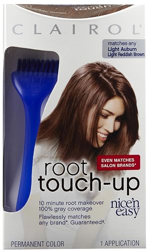 Clairol Nice N Easy Root Touch-Up, Hair Color, Light Auburn #6R - Kit