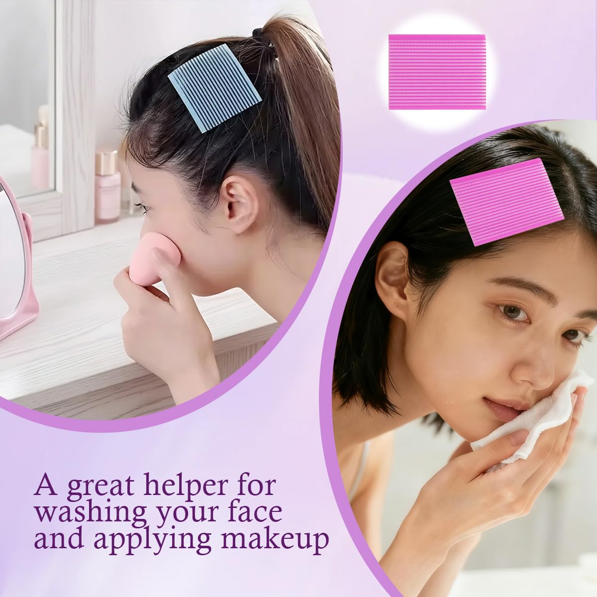 10PCS Hair Fringe Stickers-Magic Hair Fixed Clip Hairpin Hair Styling Accessories(Color Random)