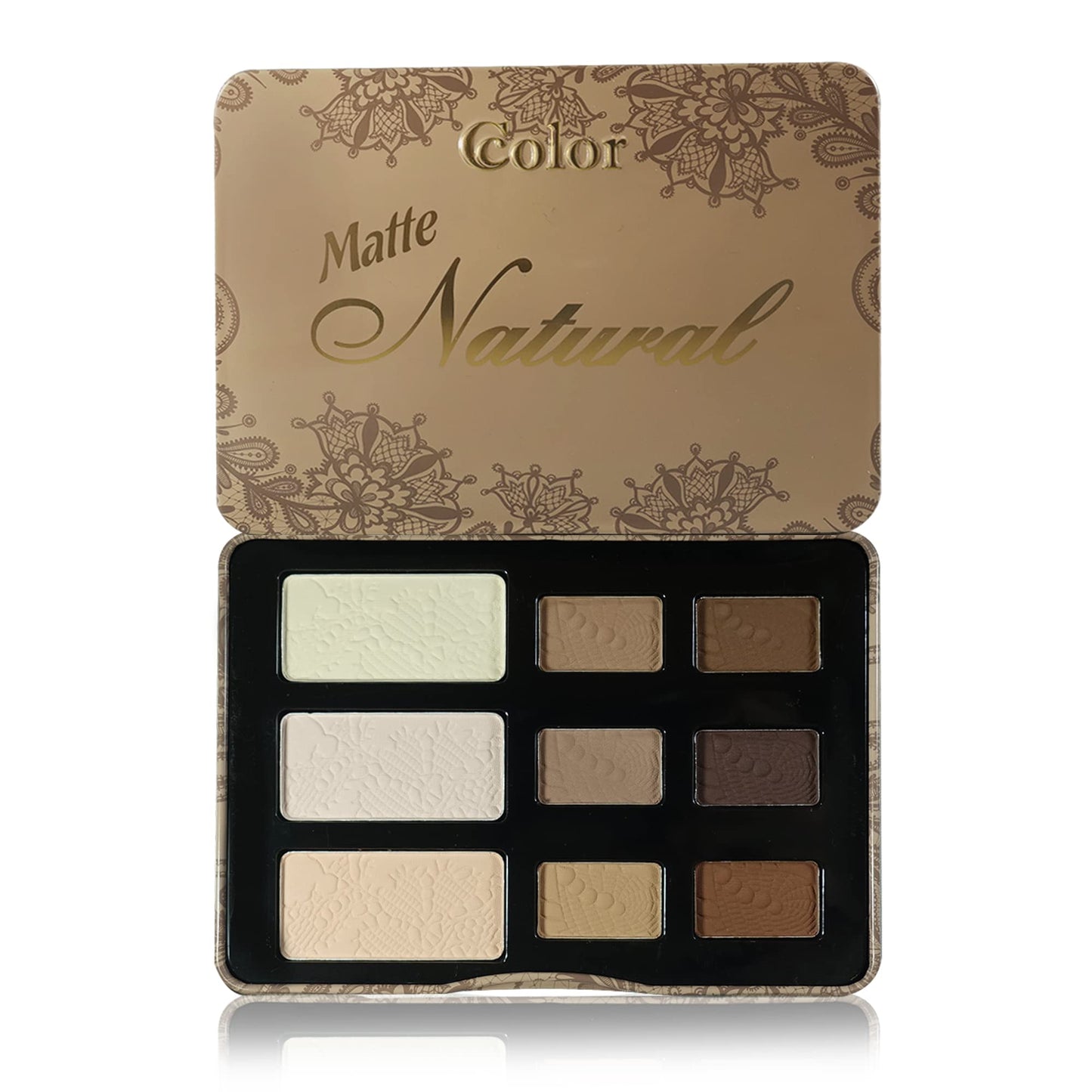 Ccolor Cosmetics - Matte Natural, 9-Color Eyeshadow Palette Matte Finish, Highly Pigmented Eye Shadow Makeup, Long-Wearing Eye Palette, Eye Makeup Kit
