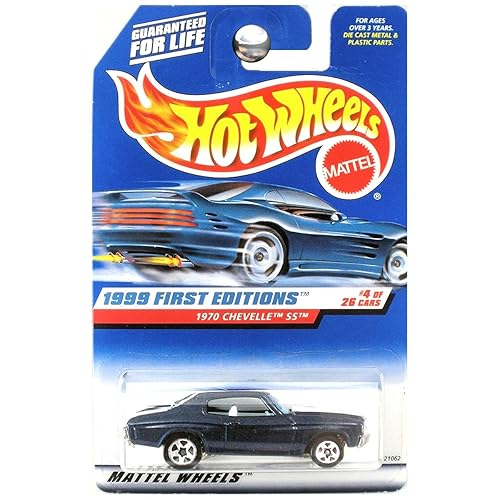 Hot Wheels 1999 First Editions 1970 '70 Chevy Chevelle SS Dark Blue #4