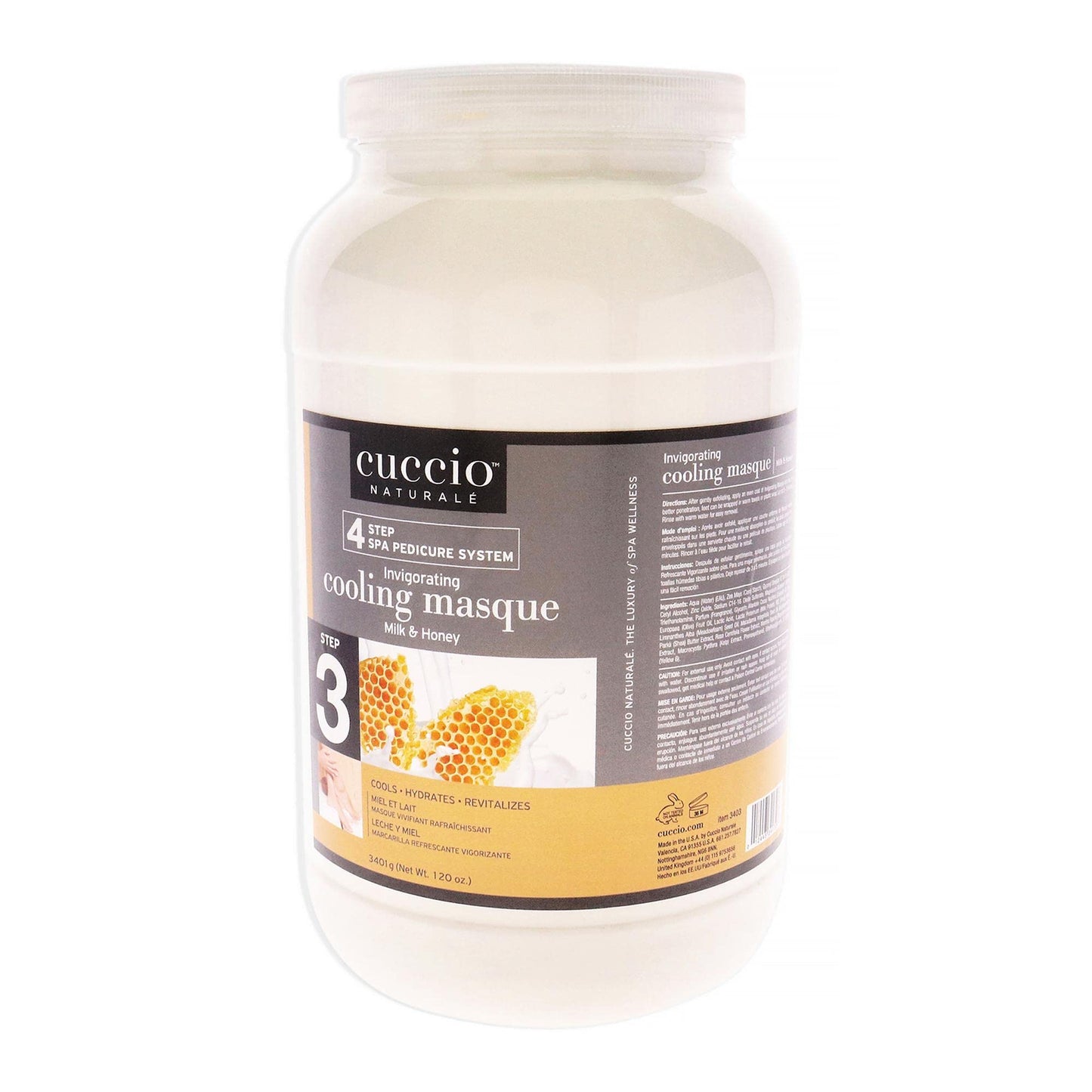 Cuccio Naturale Invigorating Cooling Masque - Gives Skin Complete Hydration - Refreshes Tired Legs And Feet - Naturally Soothes And Moisturizes - Has