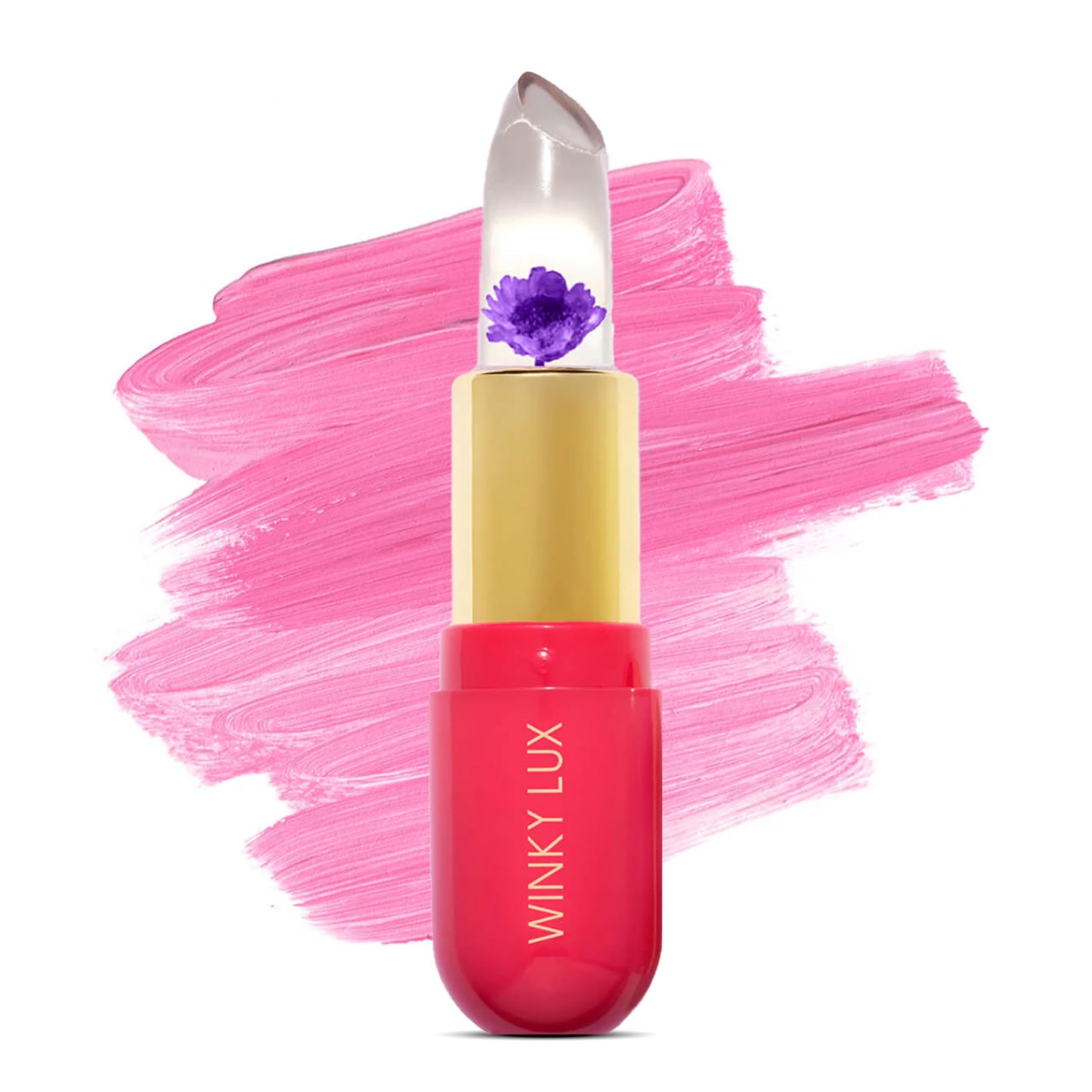 Winky Lux Flower Balm, pH Lip Balm, Color Changing Lipstick and Tinted Lip Balm, Vegan & Cruelty Free Hydrate & Plump, Sheer Pink Lipstick, Purple Beauty and Personal Care Winky Lux