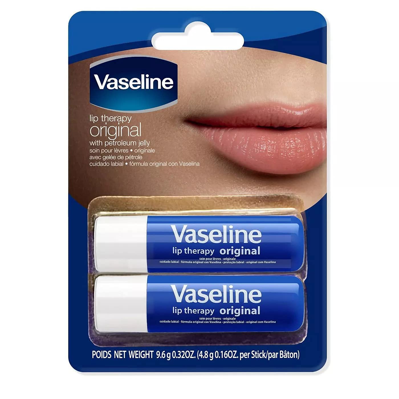 Vaseline Lip Therapy Stick, Original, 9.6g (Twin Pack) Beauty and Personal Care Vaseline