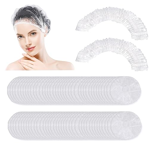 150 PCS Upgrade Disposable Shower Caps. Ceizioes Waterproof Hair Bath Caps. Thickening Shower Cap for Women Kids Girls. Hotel and Hair Salon. Travel