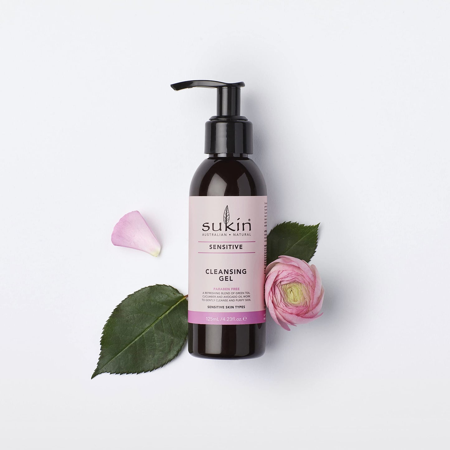 Sukin Sensitive Skin Cleansing Gel, 4.23 Fl Oz