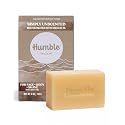 Humble Natural Bar Soap, Simply Unscented - Cold Processed Face & Body Soap Bar with Essential Oils - Moisturizing Formula for Long-Lasting Freshness