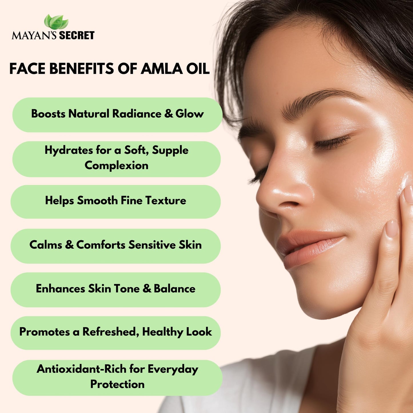 Mayan's Secret - 4oz Pure Amla Oil for Hair Growth Cold Pressed Virgin Organic USDA Certified