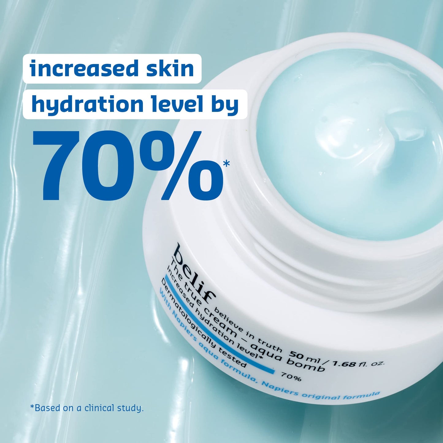 belif The True Cream Aqua Bomb Hydrating Moisturizer with Squalane | Good for Dryness, Dullness, Uneven Texture |For Normal, Oily, Combination Skin Beauty and Personal Care belif