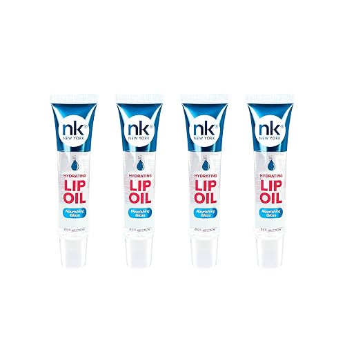 Nicka K Hydrating Lip Oil Nourishing Glass (GLOSS-4PK)