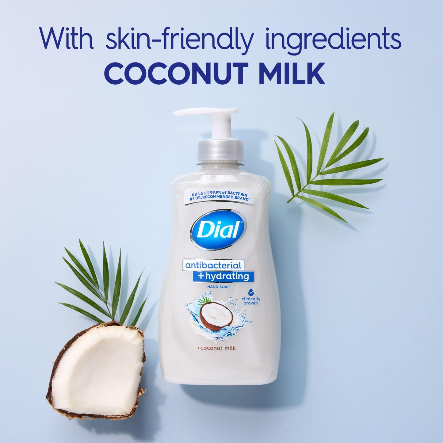 Dial Antibacterial Plus Hydrating Coconut Milk Liquid Hand Soap, 11oz (Pack of 4) Beauty and Personal Care Dial