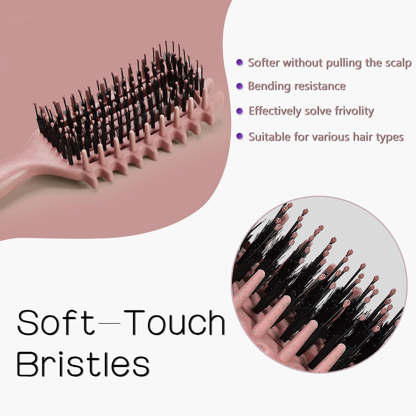 Curly Hair Brush,Curl Defining Brush for Effortlessly Defined Curls & Waves,Vented Hair Brush for Wet & Dry Hair,Women and Men,Reduces Frizz (Beige) Beauty and Personal Care Tcsxady