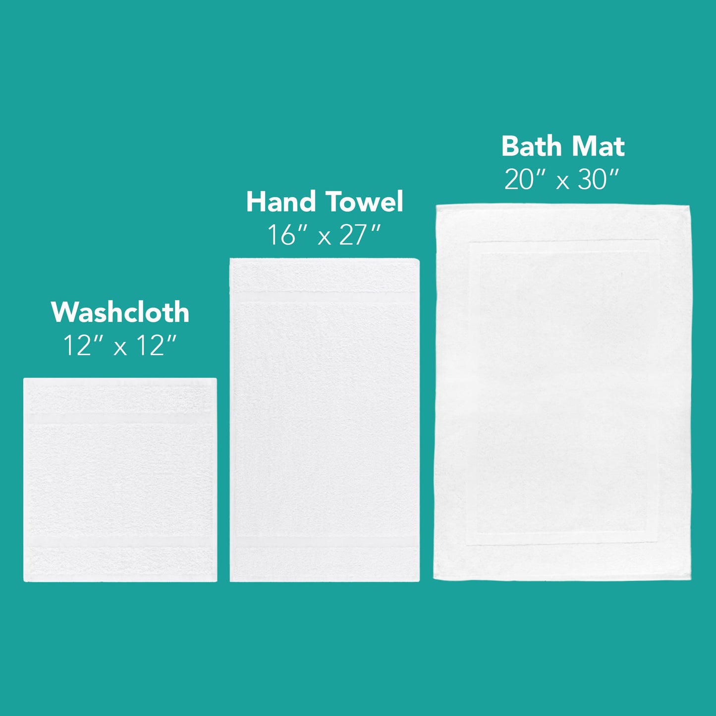 Arkwright Admiral Spa Hand Towels Bulk - Pack of 12 - Lightweight Absorbent Bathroom Towel, Quick Dry Cotton, Perfect for Home, Resort, Spa…