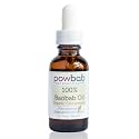 powbab 100% Baobab Oil Cold Pressed, Raw Essential Organic Body Oil for Hair and Nail. Face Cleansing Skincare Moisturizer from Baobab Seeds. African