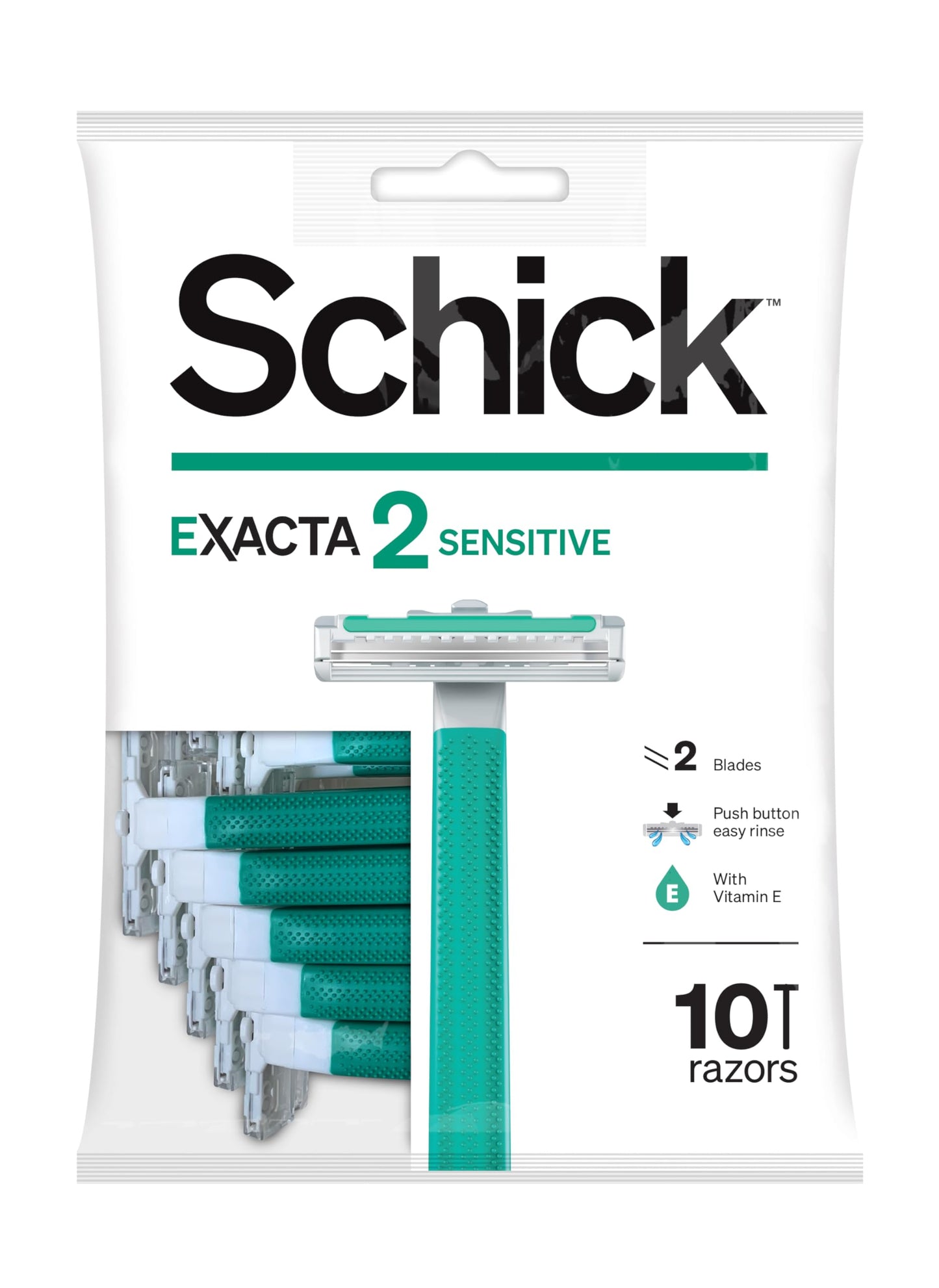 Schick Exacta2 Sensitive Disposable Razor, 10 Count (1Pack) Beauty and Personal Care Schick Default Title