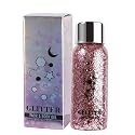 JUDEWY Body Glitter Gel, Face Glitter Body Glitter Glitter Liquid Eyeshadow, Face Hair Nail Glitter, Holographic Makeup Festival Glitter Makeup (04)