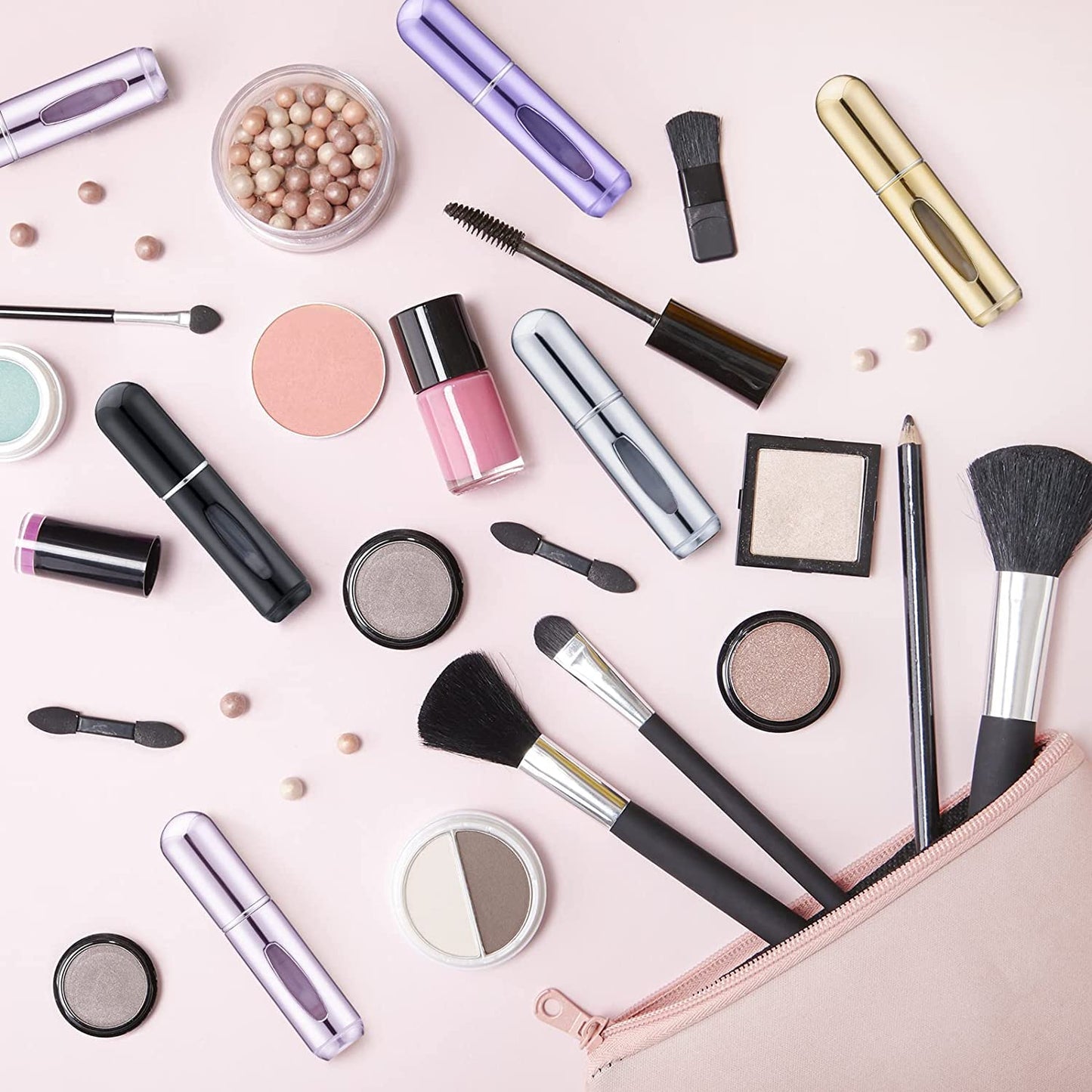 HonKuaDL Travel Perfume Atomizer, Refillable Cologne Bottle Spray Container - Must-Have for Travel (5 Pack, 5ml/0.2oz)