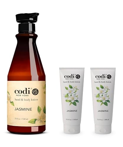 Codi N Codi Jasmine Hand and Body Lotion 25 fl. oz. / 750ml (1 Bottle + 2 Tubes)