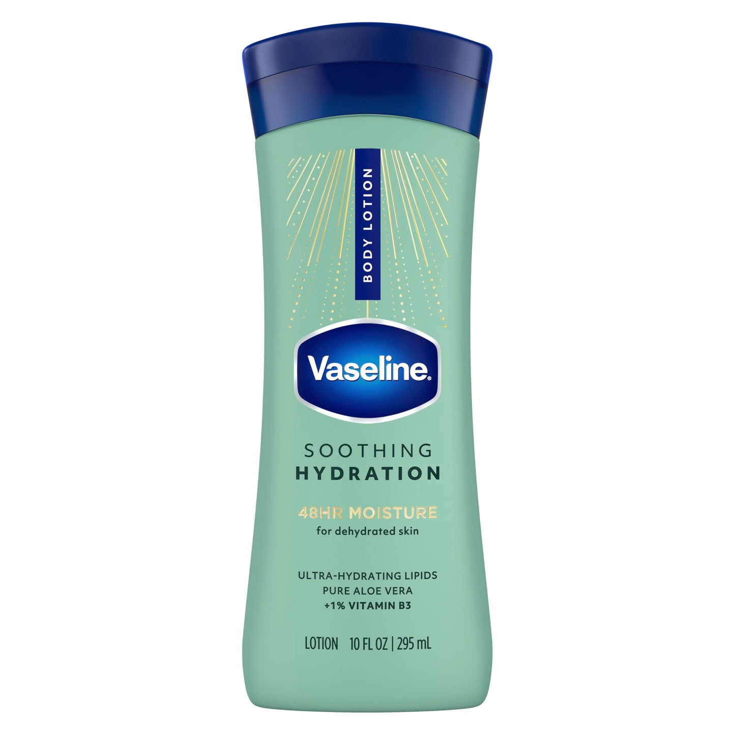 Vaseline Intensive Care Hand and Body Lotion For Dehydrated Skin Soothing Hydration Dry Skin Lotion with Aloe Vera Extract & Ultra-Hydrating Lipids 10