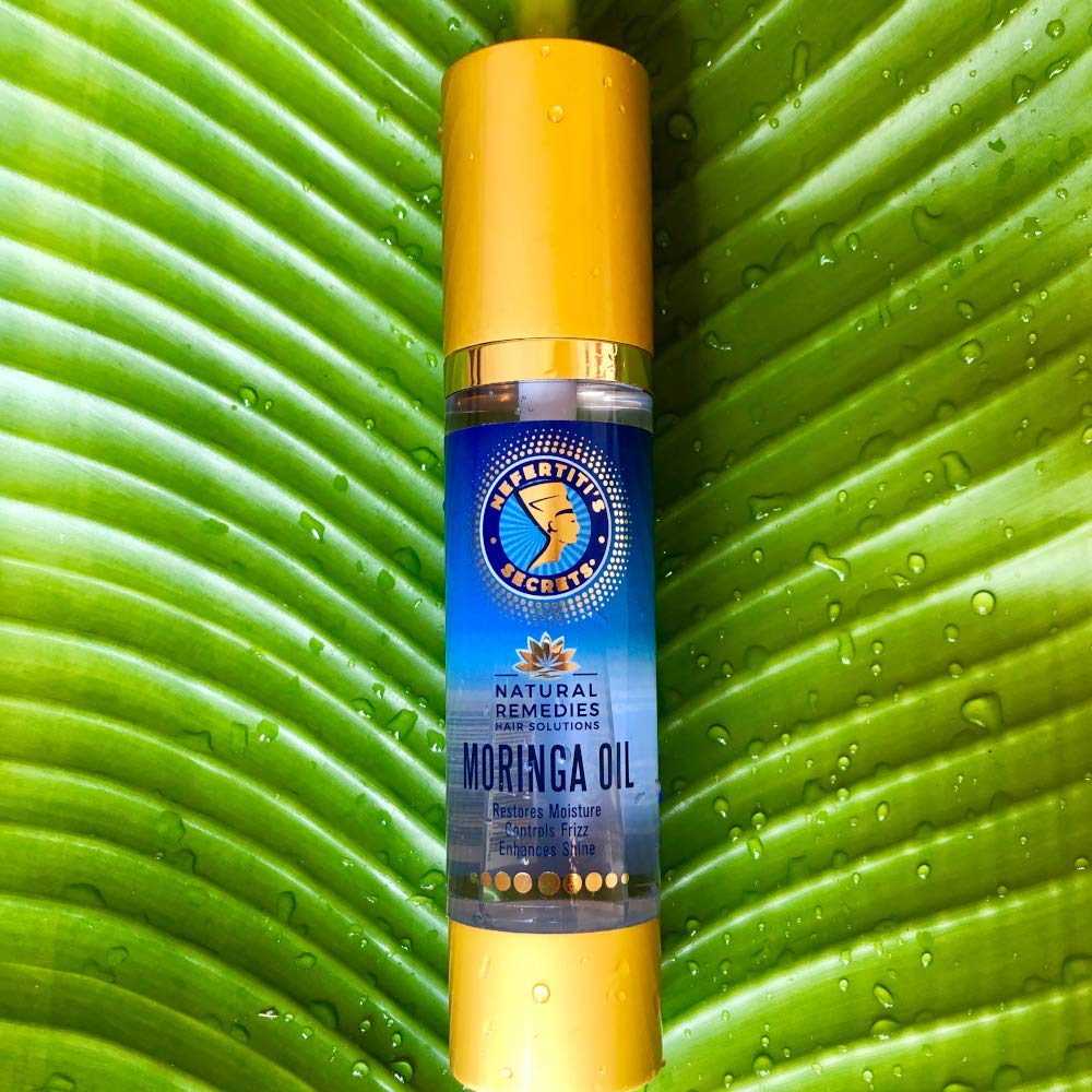 Nefertiti's Secrets Moringa Oil Organic Hair Growth - Wild Pure Rosemary Hair Oil for Nourishment, Rejuvenate & Moisturize - Curly Secret Hair