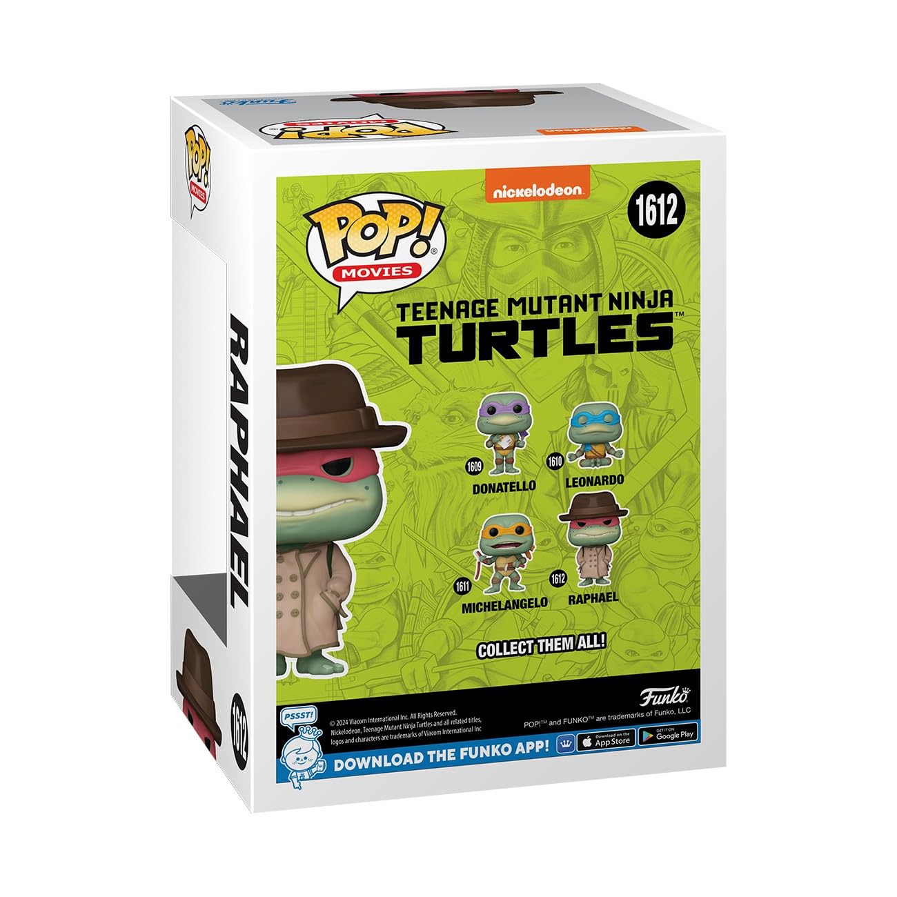 Funko POP! Movies: Teenage Mutant Ninja Turtles (TMNT) - Raphael with Coat & Hat - Collectable Vinyl Figure - Gift Idea - Official Merchandise…