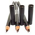 3 Pcs x Italia Deluxe 1002 Dark Brown Ultra Fine Eye liner Pencil Eyeliner Set + Free ZipBag, Full Size