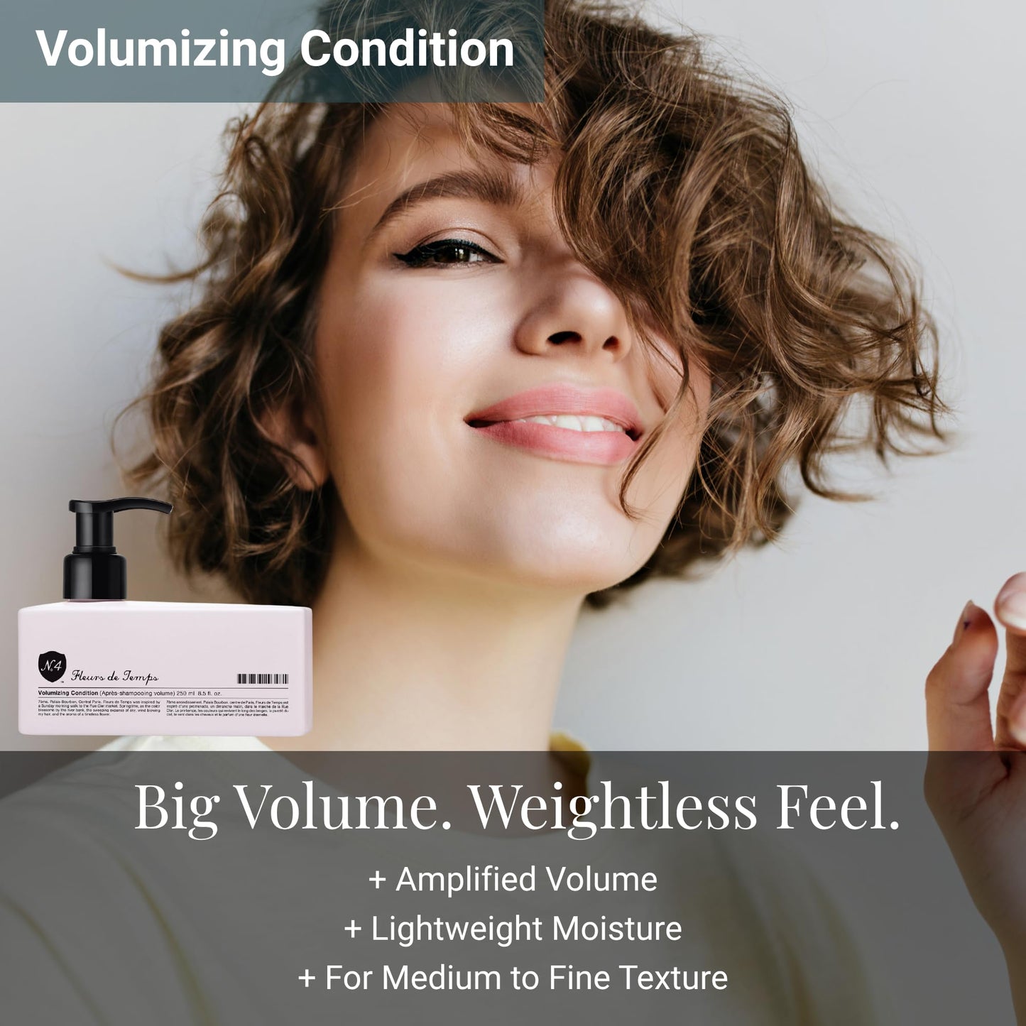 Number 4 Volumizing Gift Set - Lightweight Shampoo, Conditioner & Styling Products for Fine or Flat Hair - Sulfate-Free, Vegan, Color-Safe Hair Care