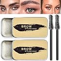 2 Pack Eyebrow Soap Kit, 4D Brows Gel Long Lasting Eyebrow Setting Gel Waterproof Eyebrow Makeup Balm Pomade Cosmetics (0.7 Ounce (Pack of 2))