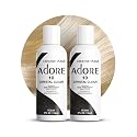 Adore Semi Permanent Hair Color (010 Crystal Clear) (2 Pack) | Vegan & Cruelty-Free Hair Dye | No Ammonia, No Peroxide, No Alcohol | 4 Fl Oz