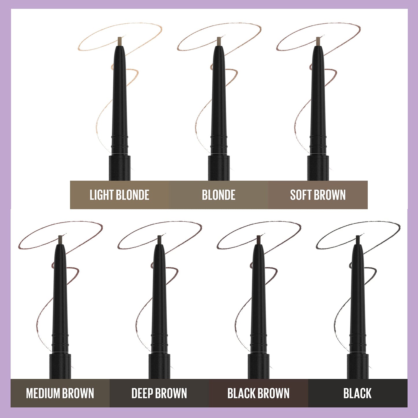 Maybelline Brow Ultra Slim Defining Eyebrow Makeup Mechanical Pencil With 1.55 MM Tip And Blending Spoolie For Precisely Defined Eyebrows, Light