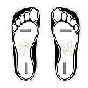 120 Pairs(240 Feets) Disposable Black Tanning Feet Pads Sunless Airbrush Spray Tent Protect Foot Shaped Spray Tan Sandals