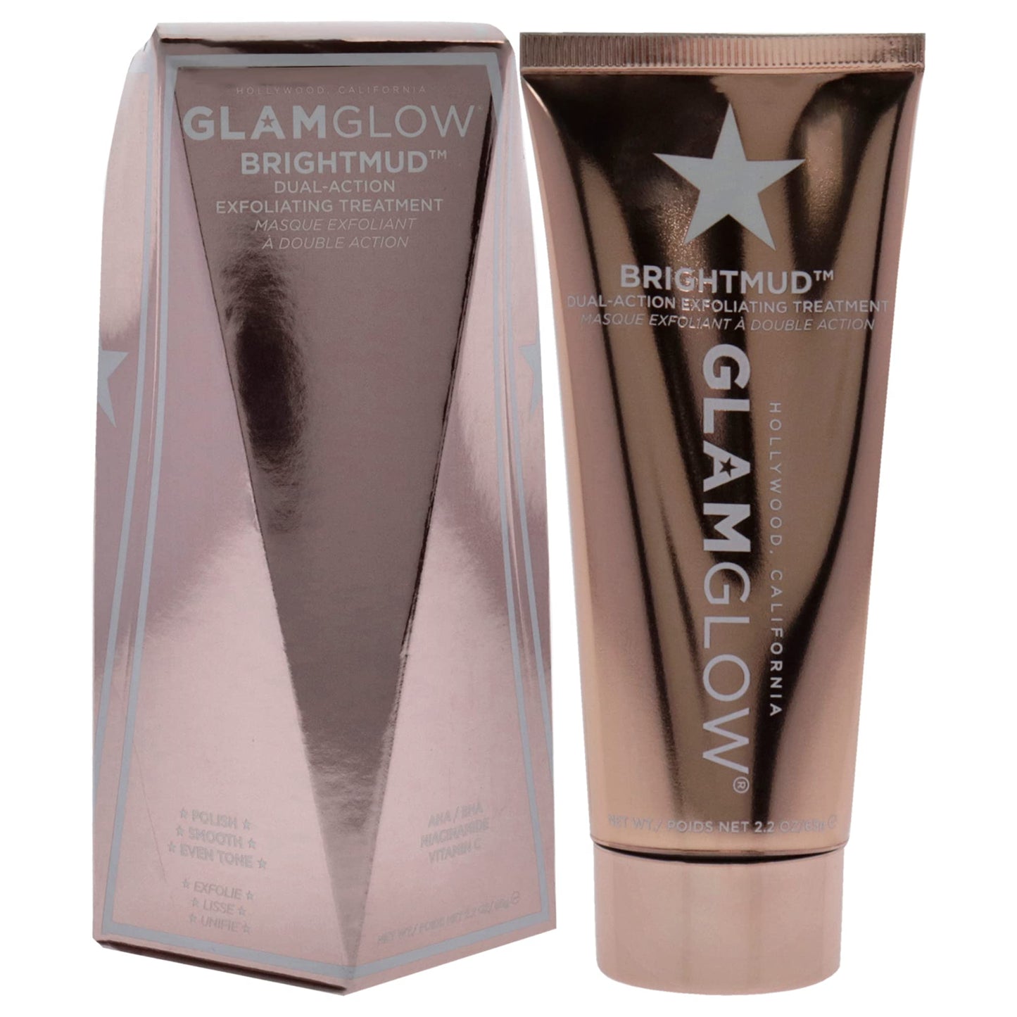 Glamglow Brightmud Dual-Action Exfoliating Treatment for Women - 2.2 oz Treatment