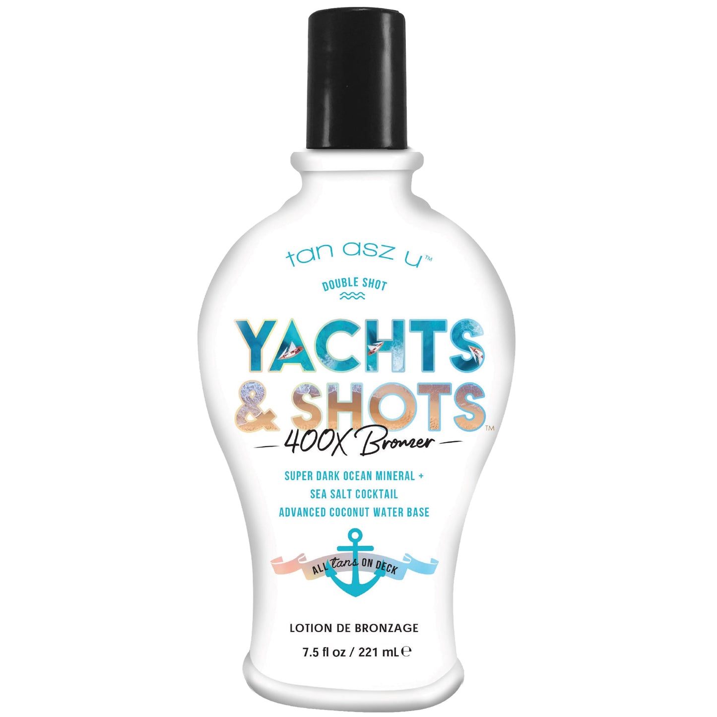 Yachts & Shots 400X Double Shot Bronzer Super Dark Ocean Mineral & Sea Salt Cocktail 7.5oz