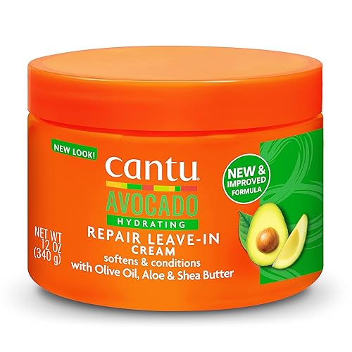Cantu Avocado Hydrating Repair Leave-In Conditioning Cream, 12 Ounce