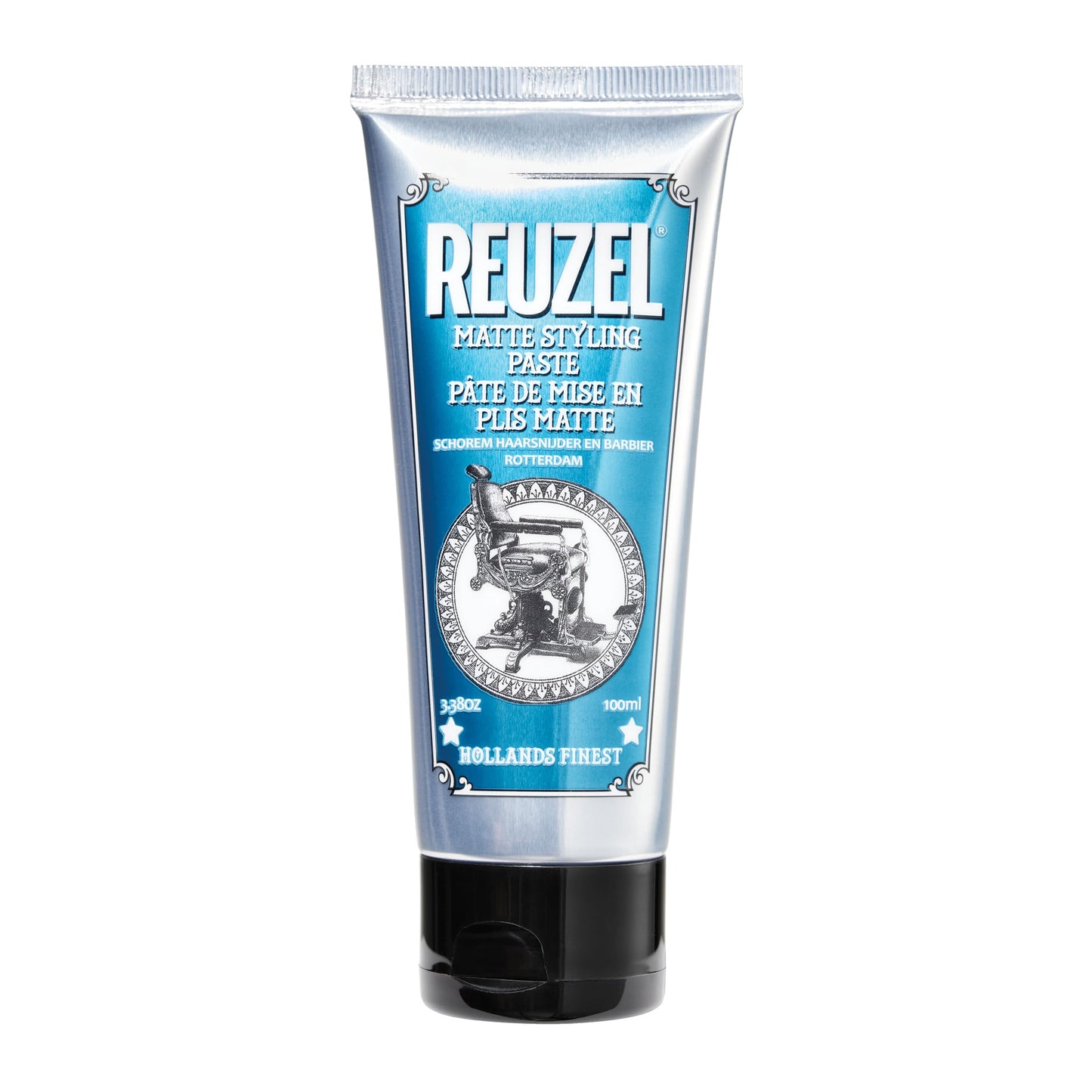REUZEL Matte Styling Paste, Weightless, Pliable Medium All Day Hold, Adds Fullness and Texture, Matte Finish, Subtle Sugary Rum Scent, For All Hair