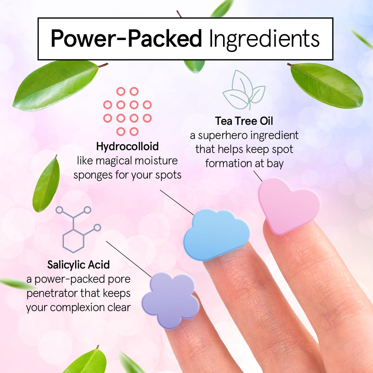 grace & stella Award Winning Pore Strip - Pimple Patches for Face - Hydrocolloid Acne Patches - Absorbs Zits, Reduces Redness - Cute Patches