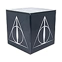 Harry Potter Deathly Hallows 4-Inch Tin Storage Box Cube Organizer with Lid | Basket Container, Cubby Cube Closet Organizer, Home Decor Playroom…