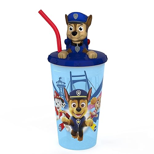 Paw Patrol Water Bottle With Straw