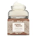 Poppy & Pout Island Coconut Overnight Lip Mask - Natural Lip Care with Shea Butter & Beeswax - Cruelty Free, Recyclable Glass Jar (0.65 oz)