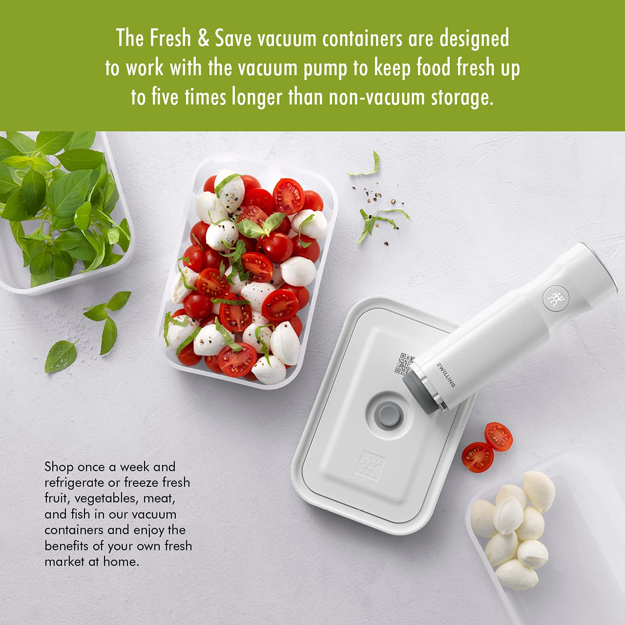 ZWILLING Fresh & Save 3-pc Plastic Food Storage Container, Meal Prep Container, BPA-Free- Assorted Sizes