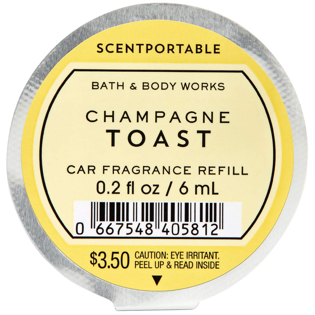 Bath and Body Works Champagne Toast Scentportable Fragrance Refill 0.2 Fluid Ounce