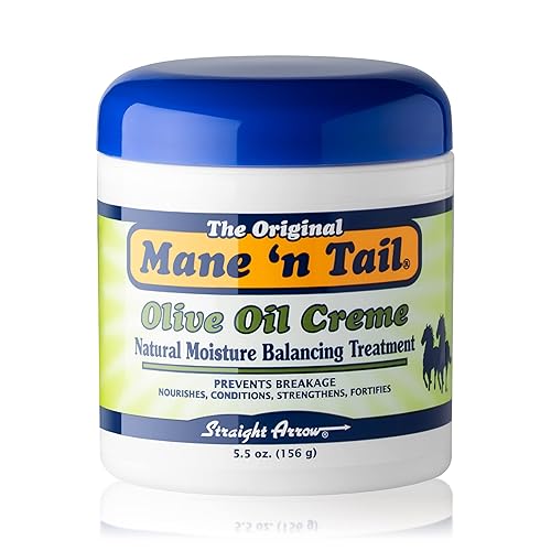 Mane 'n Tail Olive Oil Creme NATURAL MOISTURE BALANCING TREATMENT 5.5 Ounce