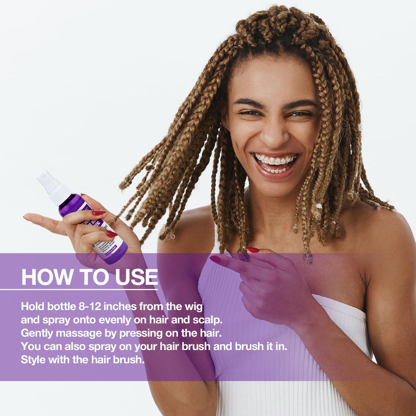Star Care Brazilian Remi 24 Hour Hold Anti-Static Detangler Spray (Braid & Twist Spray)