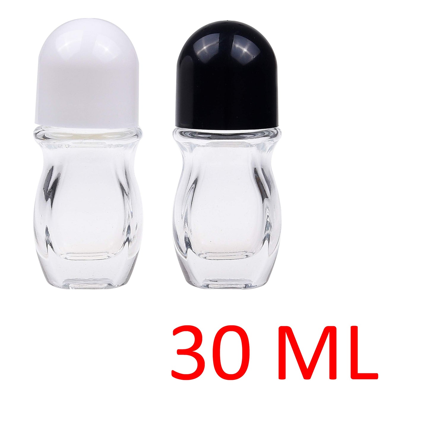 2 Pack Deodorant Glass Rollers - Empty Rollerball Bottles, Roll on Bottles for Oils, Sunscreen Roller Applicator, Essential Oil Roller Bottles